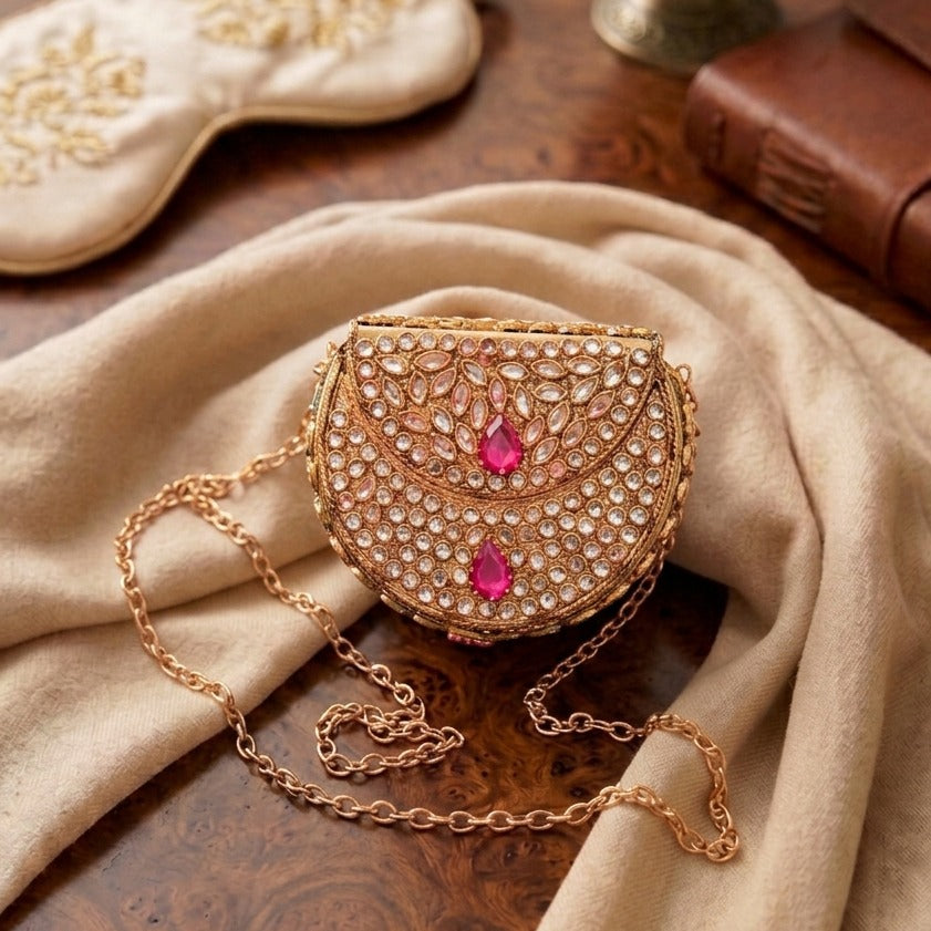 Gemstone Petal Clutch