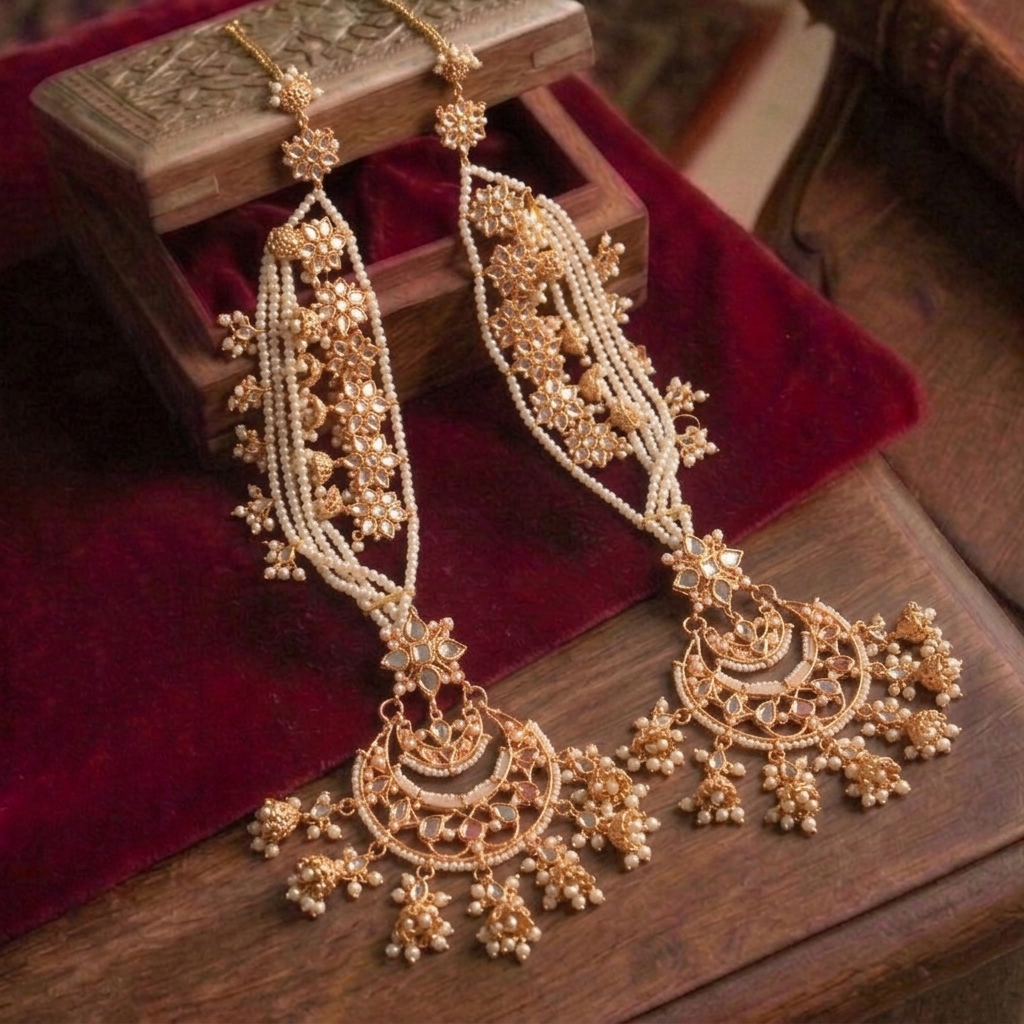 Long Bridal/Heavy Sahare Earrings