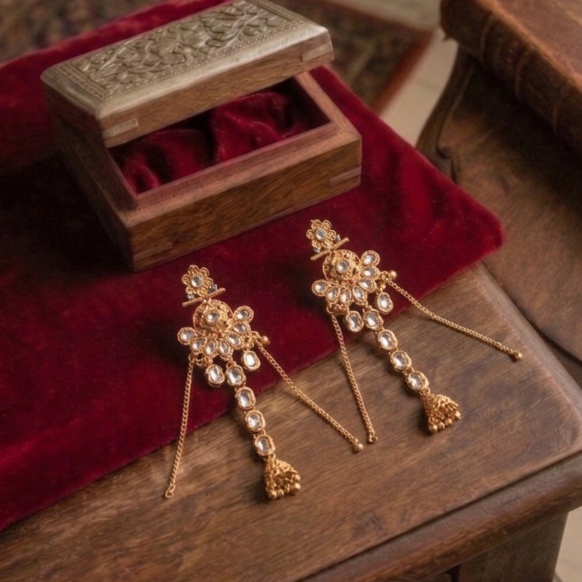 Noor-e-Chaman Floral Jhumkas