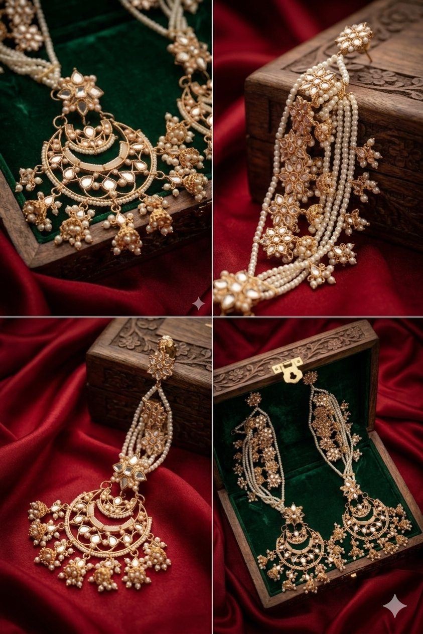 Long Bridal/Heavy Sahare Earrings