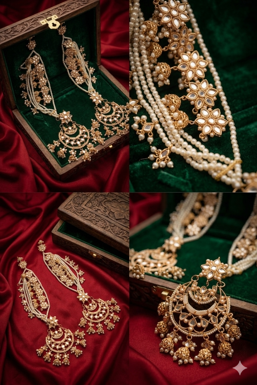 Long Bridal/Heavy Sahare Earrings