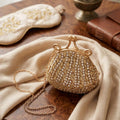 Gilded Petal Pouch